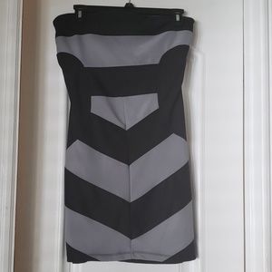 HOT little strapless mini dress.